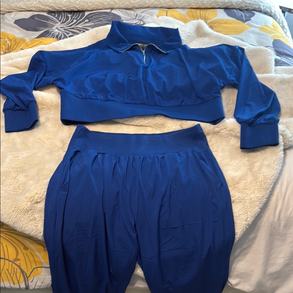 Stylish Blue Track Pants & Jogger Set